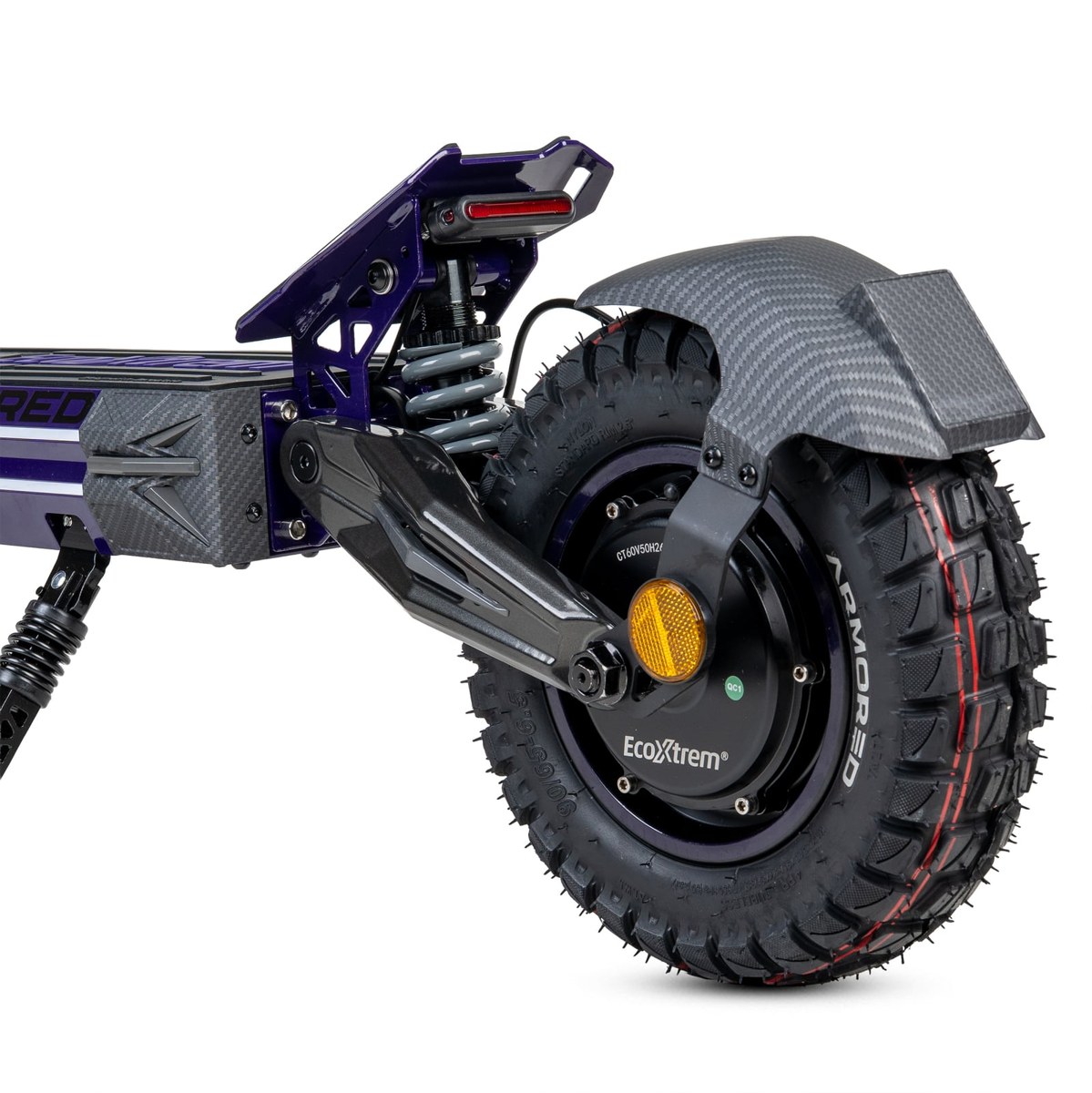 Ecoxtrem Armored PRO Dual 24 Ah – DGT Homologado 2027 (Morado oscuro) - RuedaQrueda