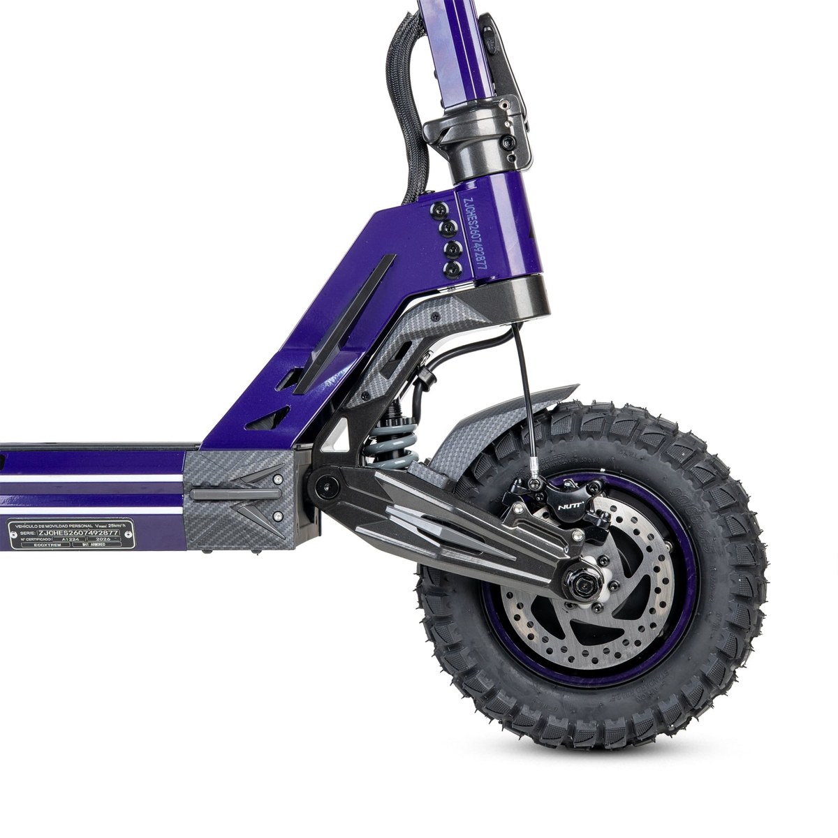 Ecoxtrem Armored PRO Dual 24 Ah – DGT Homologado 2027 (Morado oscuro) - RuedaQrueda