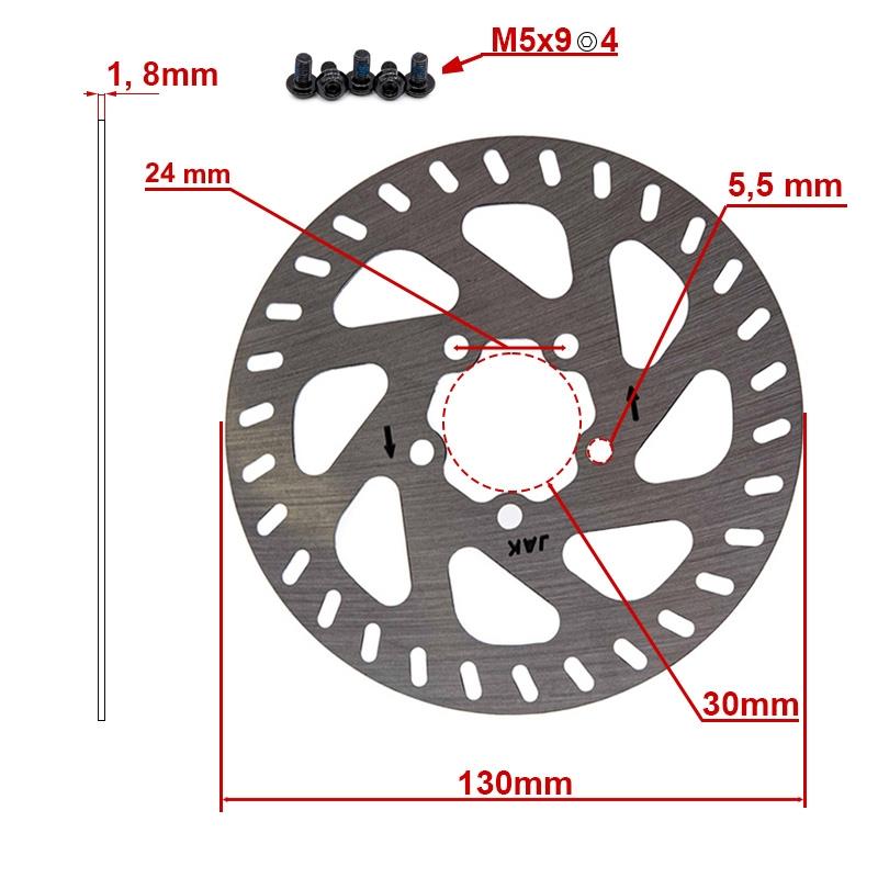 Brake Disc 130mm 5H para Mi4 pro - RuedaQrueda