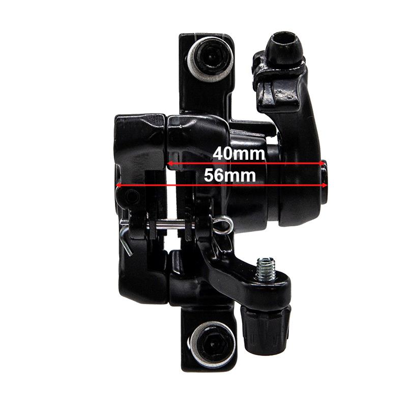 Brake Caliper RT002-M04 mecánica L 70mm negra [NUTT] - RuedaQrueda
